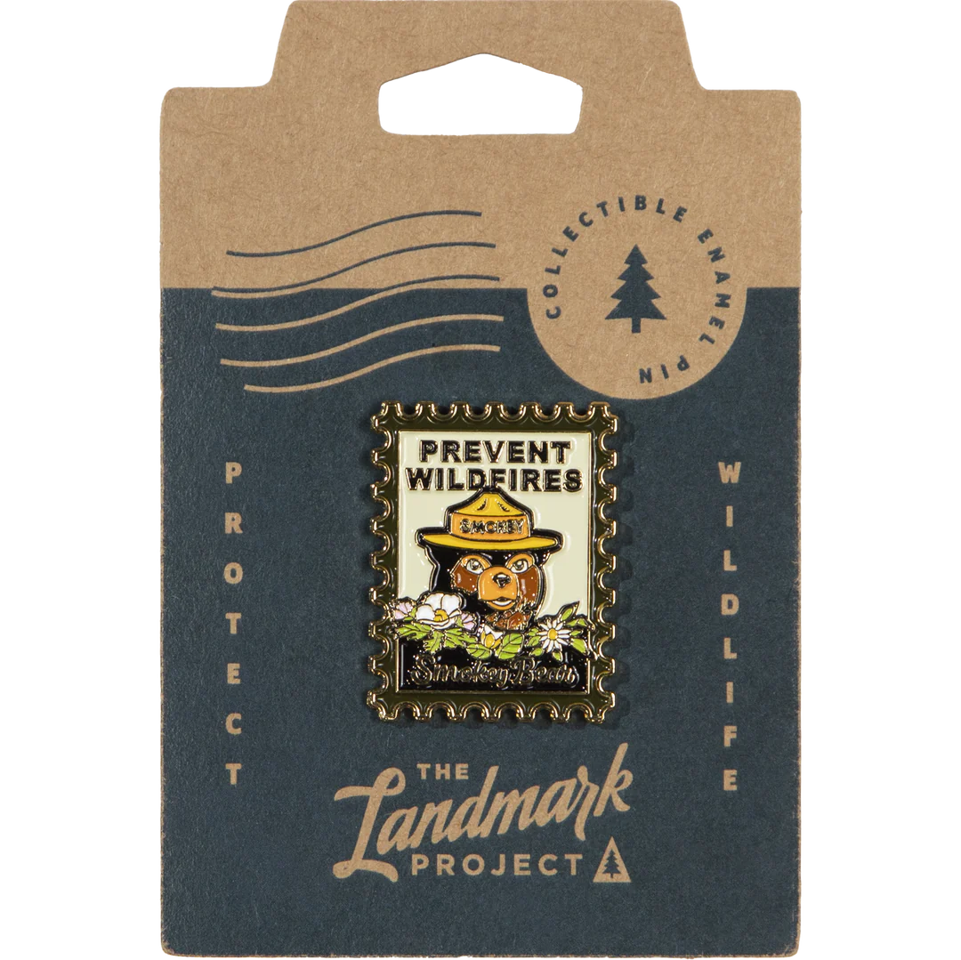 Landmark Project Smokey Bear Postage Stamp Pin