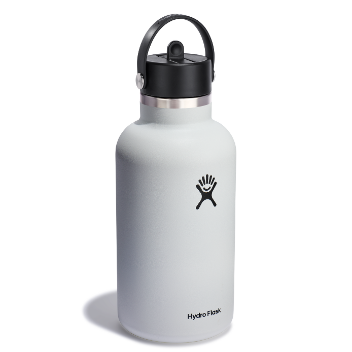 Water Bottle-64 oz. Wide Mouth 2.0 with Flex Straw, Hydro Flask