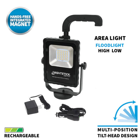 Rechargeable LED Area Light with Magnetic Base (NSR 1514), NightStick