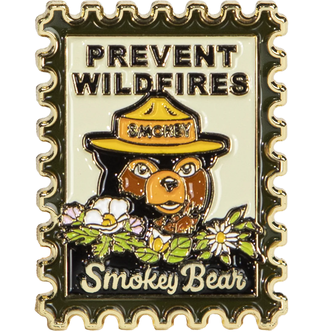 Smokey Bear Postage Stamp Pin, The Landmark Project