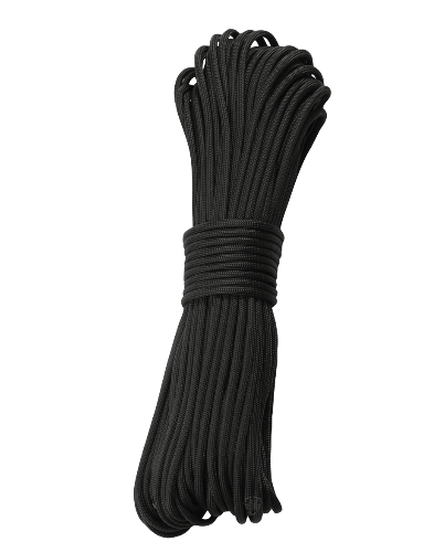 P-Cord, Braided Cord (100', Nylon), 5ive Star Gear BLACK