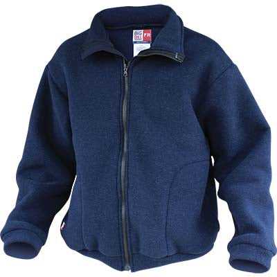 FR Fleece Jacket, 13 oz. Nomex (Navy), Big Bill-Supplycache.com